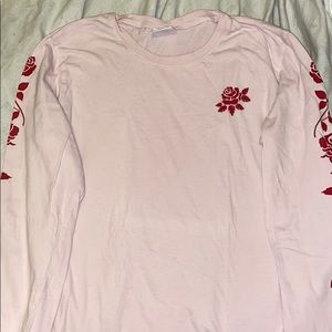 Light pink ling sleeve shirt